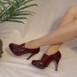 6 -Red Zipper Ankle Platform Bootie