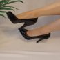 7 -Black Round Toe Platform Pumps