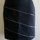 4 - ABS Allen Schwartz Zipper Mini Skirt in Black