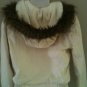 M- Dollhouse Corduroy Bomber Jacket in White