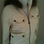 M- Dollhouse Corduroy Bomber Jacket in White