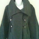 M- Gray Equestrian Style Cape Coat