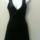 XS -Sequins Hollywood Black Cocktail Dress
