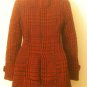S- Toggle Front Tweed Coat in Red