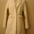 M- Ivory Funnel Neck Wool Coat