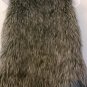 S- Grey Faux Ostrich Fur Vest