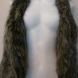 S- Grey Faux Ostrich Fur Vest