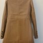 S- Brown Wide Collar Wool Coat