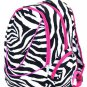Zebra Print Designer Monogrammable Canvas Bookbag! (Fuchsia)