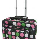 Polka Dot Multi Print Designer Large Rolling Briefcase! (Multi)