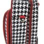 Hounds Tooth Print Designer Large Rolling Briefcase! (Red)