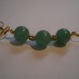 Green Beaded Gold Necklace