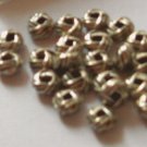 10 Spacer Tibet Silver colour Round Beads Finding y529