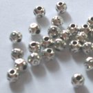 10 Spacer Tibet Silver colour Round Beads Finding y8598