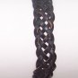 B003 Black Leather Bracelet Adjustable Surfer Wristband