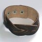 B010 Brown Braid Leather Bracelet Unisex New Wristband