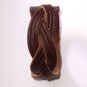 B010 Brown Braid Leather Bracelet Unisex New Wristband