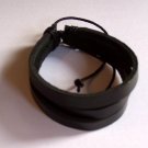 Free Shipping b17 Unisex New Black clr Leather Bracelet Sufer Band - 3 strands