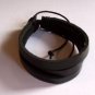 Free Shipping b17 Unisex New Black clr Leather Bracelet Sufer Band - 3 strands