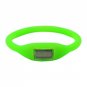 Anion Negative Ion Silicone Sports Bracelet Watch -Green
