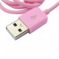 97.5cm USB Data SYNC Charger Cable Cord for iPod iPhone 4 3GS Pink