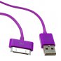 97.5cm USB Data SYNC Charger Cable Cord for iPod iPhone Series iPod-Purple