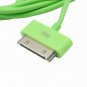 97.5cm USB Data SYNC Charger Cable Cord for iPod iPhone 4 3GS Green