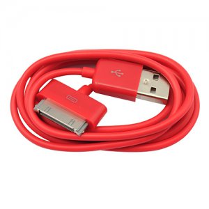 97.5cm USB Data SYNC Charger Cable Cord for iPod iPhone 4 3GS Red