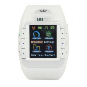 N388 Tri Band Voice Dialing Watch Phone with Camera White