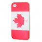 Canada Flag Pattern Iphone 4 / 4s Protective Case great for Gift item