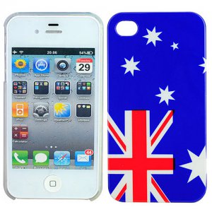Australia Flag Pattern Iphone 4 / 4s Protective Case great for Gift item