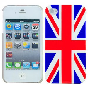 Britain Flag Pattern Back Protector Hard Protective Cover Case Shell for iPhone 4
