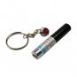Black Mini Keychain LED Torch with Red Laser