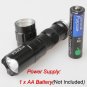 New 3W Mini Police LED Waterproof Handy Flashlight Torch Light Black