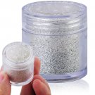 Pretty Glitter Silvery Acrylic Powder Nail Art Tips Glitter Powder