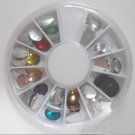 Big Size Colorful Sparkling Rhinestone Glitter Nail Art Tips