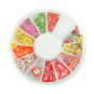 Polymer Clay Fruit Patterned Round Slice Nail Art Decoration