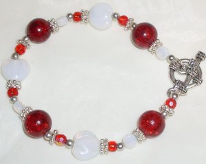 Opal and Glass Bracelet