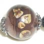 Lampwork Glass Bracelet Double Helix Glass