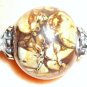 Lampwork Glass Bracelet Double Helix Glass