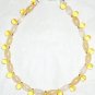 Gemstone and Glass  Citrine Bracelet