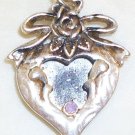 Silver plated Heart Picture frame Charm