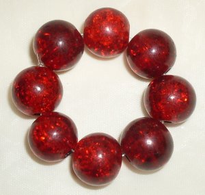 Red Glass Beads