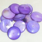 Purple Shell button Beads