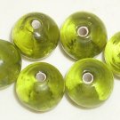 Olive Green Glass Beads