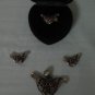 C008: Red Swarovski Stone on Silver Base