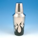 Tribal Flames Stainless Steel Cocktail Shaker (28 oz.)