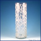 Inverted Circles Etched Glass Vase