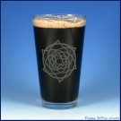 Celtic Star Etched Pint Glass (16 oz.)
