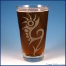 Spiked Arrows Etched Pint Glass (20 oz.)